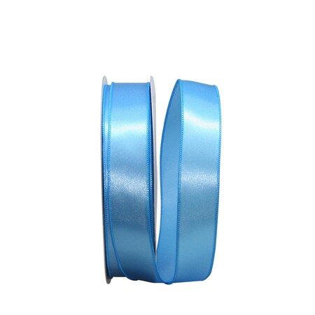 Reliant Ribbon Satin Value Wired Edge Ribbon Light Blue 1.5 in. x 50 yards 92575W-052-09K